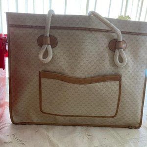 Vintage Gucci leather tote bag